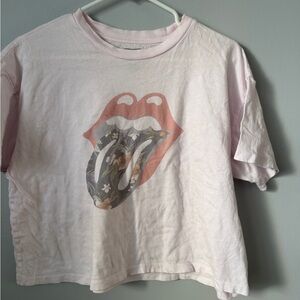 Women's Pink Graphic Short Sleeve Tee